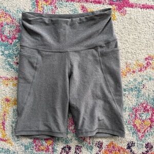 Old Navy Gray High-Waist Bike Shorts